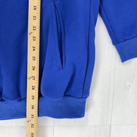 Classic Zoey Zip Cowl Neck Fleece Sweatshirt Women 4XL by Michelle Mae Blue Soft - Picture 15 of 16